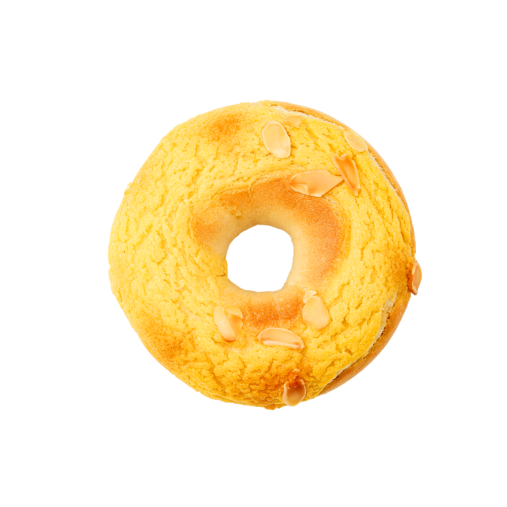 Tostowy bajgiel migdałowo-mango-kokosowy